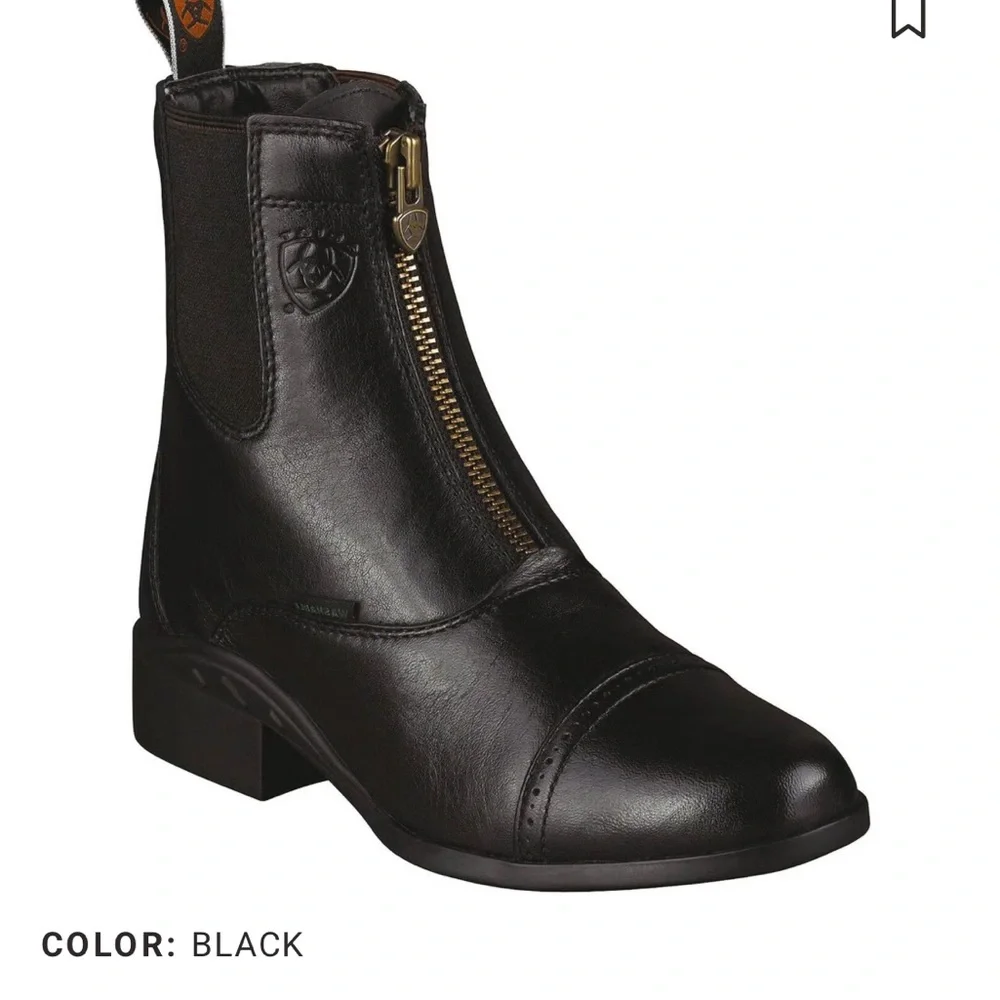 ARIAT HERITAGE BREEZE PADDOCK ENGLISH RIDING BOOTS - ROUND TOE size 8B (narrow) - Picture 2 of 13